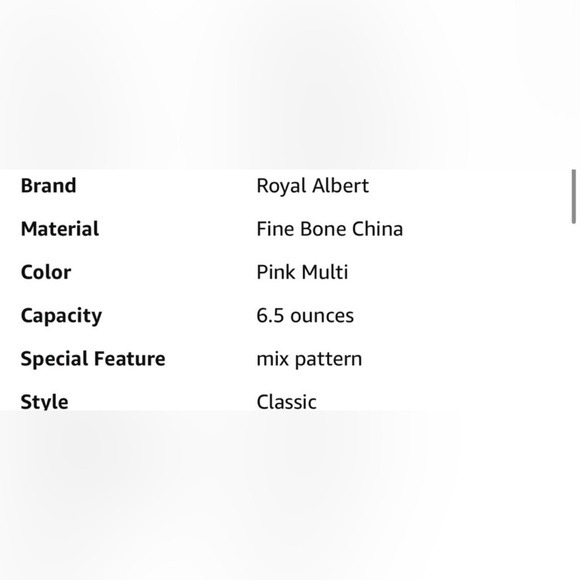 Royal Albert Rose Confetti Tea Cup & Saucer Set - Picture 4 of 4